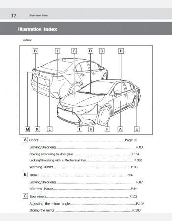 toyota corolla 2021 owners manual in english